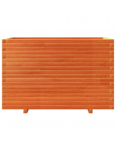 Fioriera Giardino Marrone Cera 110x60x72 cm Legno Massello Pino