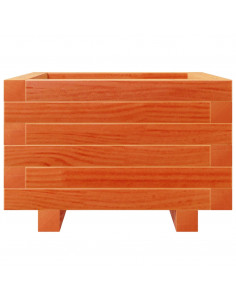 Fioriera Giardino Marrone Cera 40x40x26,5cm Legno Massello Pino