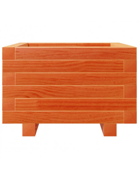 Fioriera Giardino Marrone Cera 40x40x26,5cm Legno Massello Pino