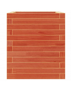 Fioriera Giardino Marrone Cera 40x40x46 cm Legno Massello Pino