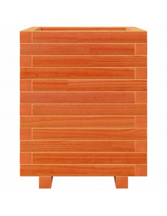 Fioriera Giardino Marrone Cera 40x40x49,5cm Legno Massello Pino