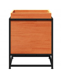 Fioriera Giardino Marrone Cera 40x40x50 cm Legno Massello Pino