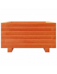 Fioriera Giardino Marrone Cera 50x50x26,5cm Legno Massello Pino