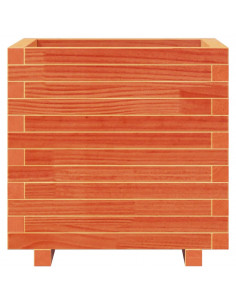 Fioriera Giardino Marrone Cera 50x50x49,5cm Legno Massello Pino