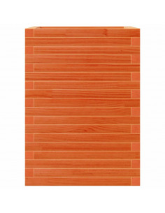 Fioriera Giardino Marrone Cera 50x50x68,5cm Legno Massello Pino