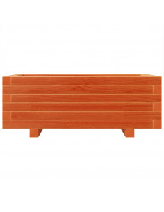 Fioriera Giardino Marrone Cera 70x40x26,5cm Legno Massello Pino