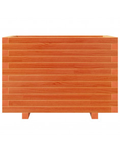 Fioriera Giardino Marrone Cera 70x40x49,5cm Legno Massello Pino