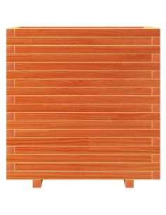 Fioriera Giardino Marrone Cera 70x40x72,5cm Legno Massello Pino