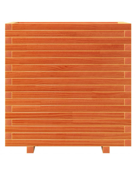 Fioriera Giardino Marrone Cera 70x40x72,5cm Legno Massello Pino