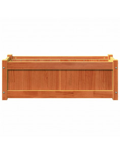 Fioriera Giardino Marrone Cera 90x31x31 cm Legno Massello Pino