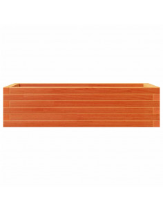 Fioriera Giardino Marrone Cera 90x40x23 cm Legno Massello Pino