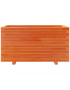 Fioriera Giardino Marrone Cera 90x40x49,5cm Legno Massello Pino