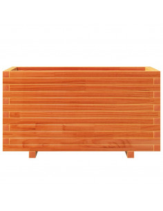 Fioriera Giardino Marrone Cera 90x40x49,5cm Legno Massello Pino