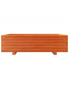 Fioriera Giardino Marrone Cera 90x60x26,5cm Legno Massello Pino