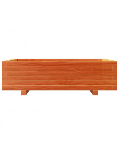 Fioriera Giardino Marrone Cera 90x60x26,5cm Legno Massello Pino