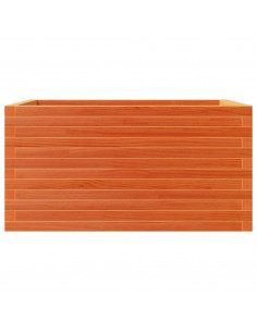 Fioriera Giardino Marrone Cera 90x60x46 cm Legno Massello Pino