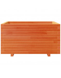 Fioriera Giardino Marrone Cera 90x60x49,5cm Legno Massello Pino