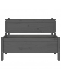 Fioriera Grigia 110x84x75 cm in Legno Massello di Pino