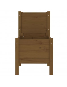 Fioriera Miele 245,5x44x75 cm in Legno Massello di Pino