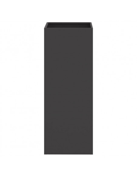 Fioriera Nera 32x27,5x75 cm in Acciaio Laminato a Freddo