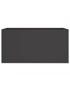 Fioriera Nera 62x30x29 cm in Acciaio Laminato a Freddo