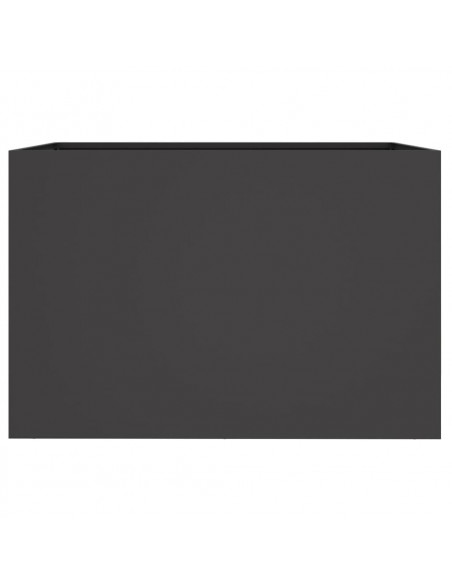 Fioriera Nera 62x40x39 cm in Acciaio Laminato a Freddo