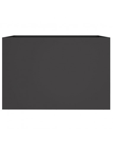 Fioriera Nera 62x47x46 cm in Acciaio Laminato a Freddo