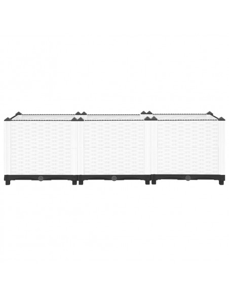 Fioriera Rialzata 120x40x38 cm in Polipropilene