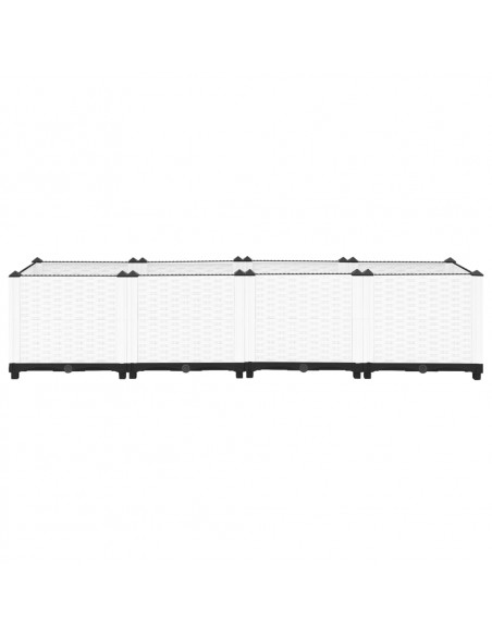 Fioriera Rialzata 160x40x38 cm in Polipropilene