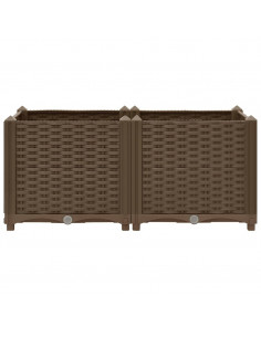 Fioriera Rialzata 80x40x38 cm in Polipropilene