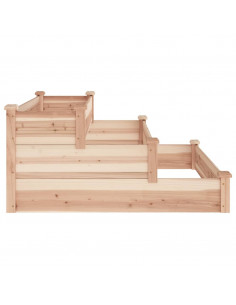 Fioriera Rialzata da Giardino 120x120x56cm Legno Massello Abete
