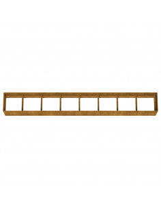 Fioriera Rialzata da Giardino 360x40x40 cm in Acciaio Corten