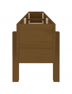 Fioriera Rialzata da Giardino Miele 160x30x38 cm Massello Pino