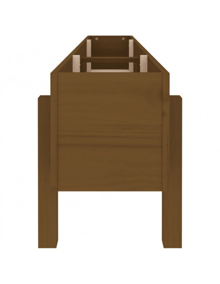 Fioriera Rialzata da Giardino Miele 160x30x38 cm Massello Pino