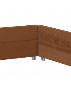 Fioriera Rialzata Esagonale Marrone 160x160 cm Legno di Pino