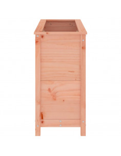 Fioriera Rialzata Giardino 119,5x40x78cm Legno Massello Douglas