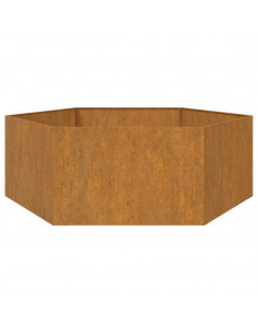 Fioriera Ruggine 138x120x45 cm Acciaio Corten