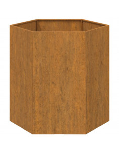 Fioriera Ruggine 40x40x45 cm Acciaio Corten