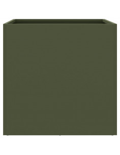 Fioriera Verde Oliva 42x40x39 cm in Acciaio Laminato a Freddo