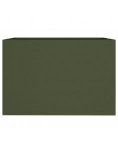 Fioriera Verde Oliva 62x40x39 cm in Acciaio Laminato a Freddo