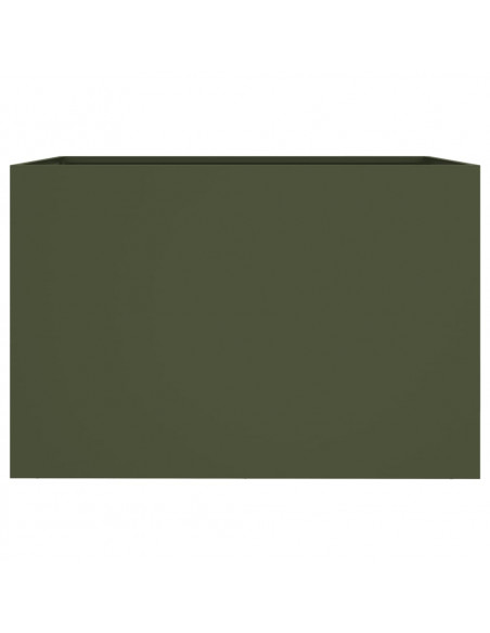 Fioriera Verde Oliva 62x40x39 cm in Acciaio Laminato a Freddo