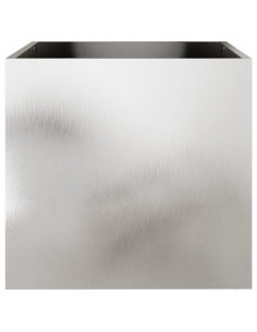 Fioriere 2 pz Argento 49x47x46 cm in Acciaio Inox