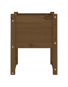 Fioriere 2 pz Miele 40x40x52,5 cm in Legno Massello di Pino