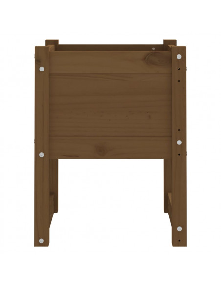 Fioriere 2 pz Miele 40x40x52,5 cm in Legno Massello di Pino