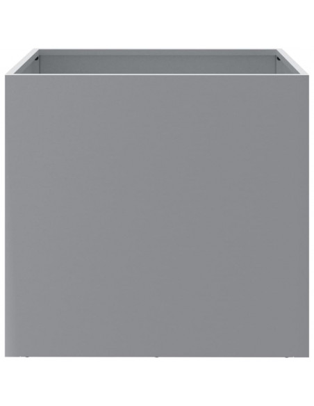 Fioriere 2pz Argento 42x40x39 cm in Acciaio Zincato