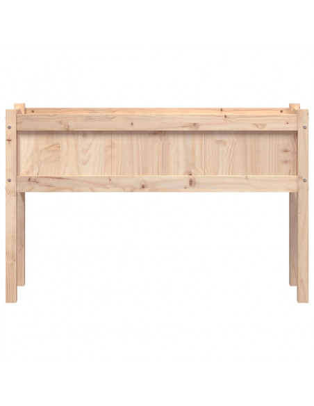 Fioriere da Giardino 2 pz con Gambe in Legno Massello di Pino