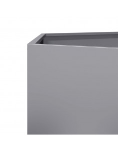 Fioriere da Giardino 2 pz Esagono 46x40x45cm in Acciaio Zincato