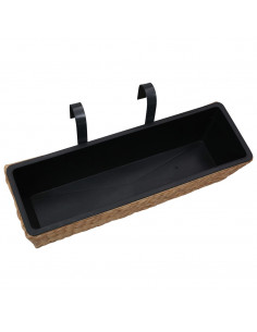 Fioriere da Giardino 2 pz in Giacinto Intrecciato