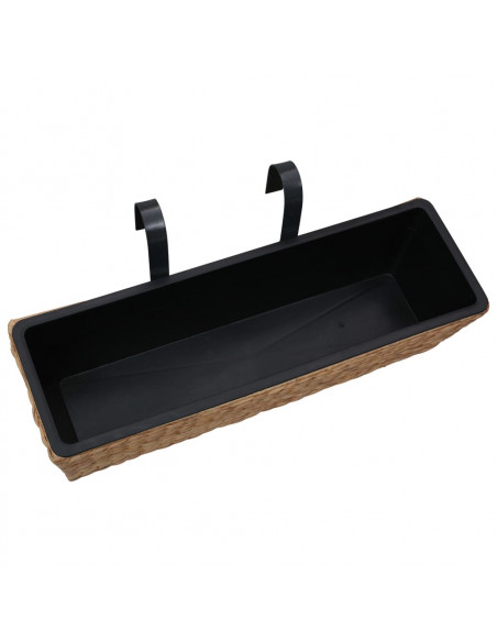 Fioriere da Giardino 2 pz in Giacinto Intrecciato