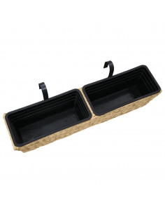 Fioriere da Giardino 2 pz in Giacinto Intrecciato